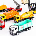 ND Thailand kids toys steel car model construction car fire truck garbage truck forklift XLC xiaila car alloy toy No. 1210. 