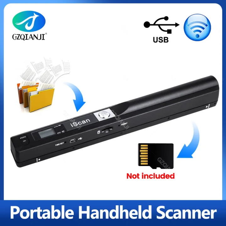 IScan Portable Scanner Mini Handheld Document Scanner A4 Book Scanner ...