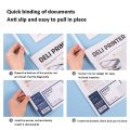 Deli 5pcs/bag Pieces Sample Transparent Draw Rod Folder File Report Draw Rod Folder for Office School Stationery Supplies. 