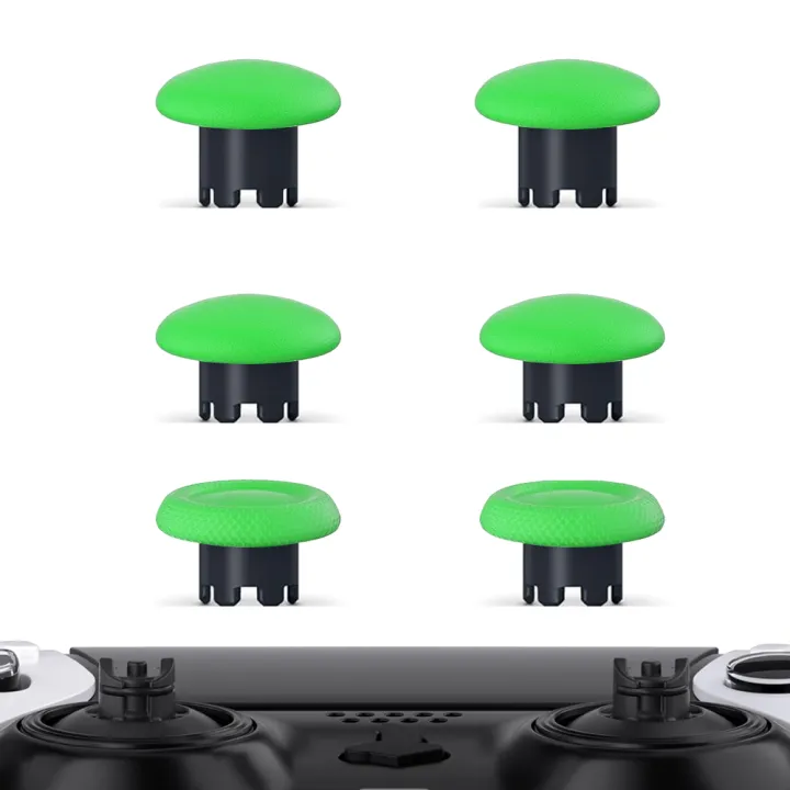 Replacement%20Thumbsticks%20Joysticks%20Cap%20For%20PS5%20Edge%20Dualsense%20Controller%20and%204%20Paddles%20Green%20Color%20-%20Image%203