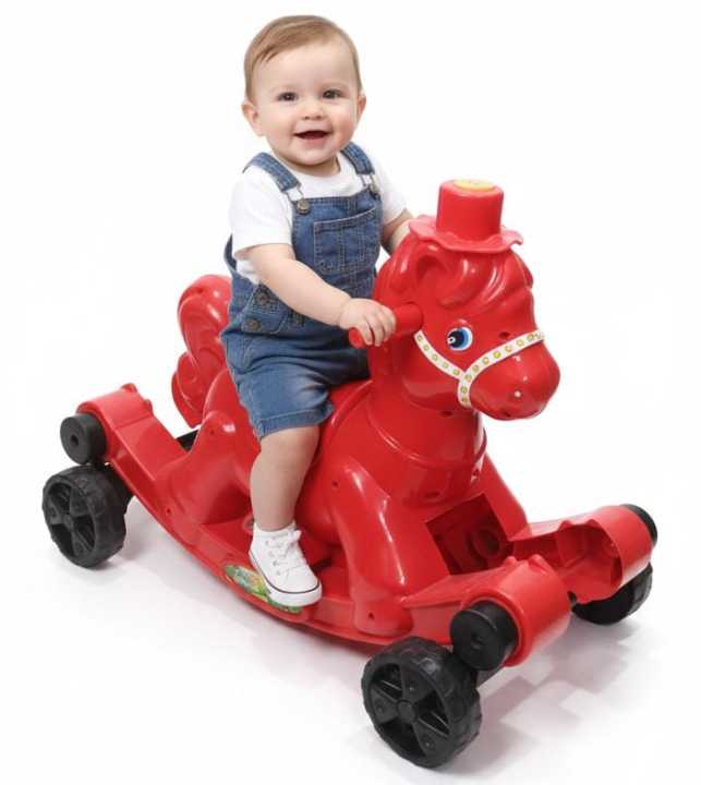 Baby Riding Roster Rocking and riding horse / kids horse riding / 2 in 1 baby Rocking ...
