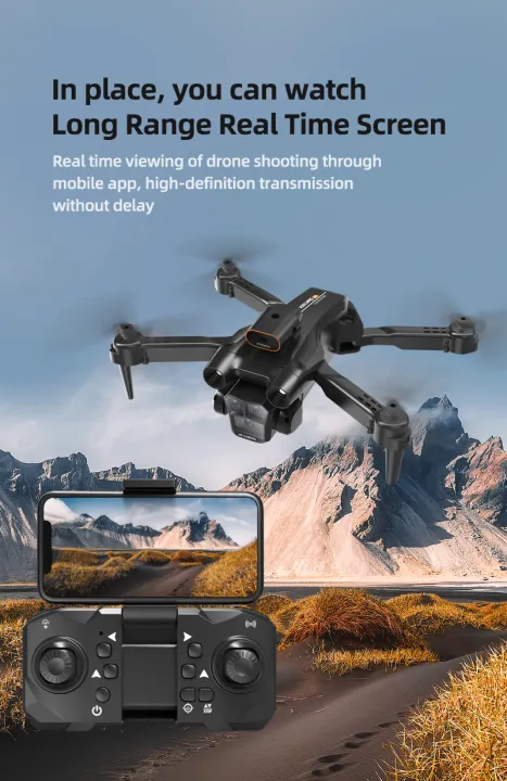M4 Pro Drone 8K Aerial Professinal With Wide Angle Triple HD Camera Foldable RC Helicopter WIFI FPV Height Hold Toys