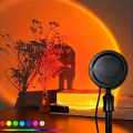 1PC Multicolor Sunset Floor Lamp USB Powered Mood Light for Party & TikTok Background. 