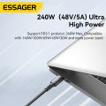 Essager 240W Super Fast Charge Type-C 66W Cable Quick Charge USB Cable 6A For iPhone 15 Pro Redmi K50 Macbook .