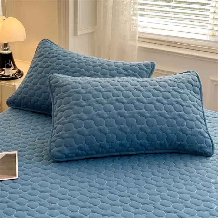 2 Piece Waterproof jacquard Fabric Pillowcase Moisture And Sweat Proof Pillow Cover 48x74cm For Bedroom Home Hotel Decor