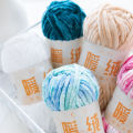 (1pc)Fleece Chenille Knitted Multi Color Optional Handmade Yarn Balls. 