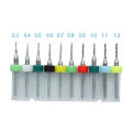 10Pcs/set 0.1mm to 1.2mm PCB Mini Drill Bit Tungsten Steel Carbide CNC Drilling Bit For Print Circuit Board Drill Bits Machine. 