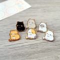 Cute Tiny Cat Enamel Pins Kawaii Kitten Metal Badge Cartoon Animal Brooch for Jewelry Accessory for Cats' Lovers.