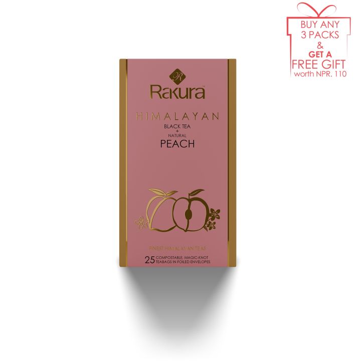 Rakura Himalayan Black Tea + Natural Peach 25TB | Finest Himalayan Teas ...