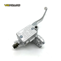 UNIVERSAL Motorcycle Brake pump Front Wheel Cylinder Disc Brake Hydraulic Pump Assy Motorbike Up Pump Level 125cc silver. 