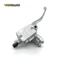 UNIVERSAL Motorcycle Brake pump Front Wheel Cylinder Disc Brake Hydraulic Pump Assy Motorbike Up Pump Level 125cc silver. 