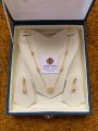 original silver (chandi) 925 gold platted 24k set. 