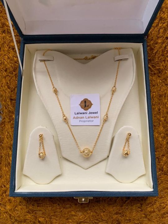 original silver (chandi) 925 gold platted 24k set