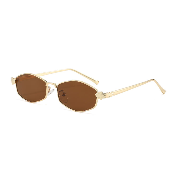 Hiking%201/3pcs%20Vintage%20Metal%20Hexagon%20Anti%20Light%20Glasses%20Women%20Men%20Steam%20Punk%20Style%20Eyewear%20Fashion%20Brown%20Lens%20Polygon%20Shades%20-%20Image%205