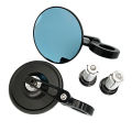 Motorcycle Mirrors Aluminum HandleBar End 7/8" 22mm Side Adjustable Rearview Mirrors Street Bike Scooter E-bike Side Mirror. 