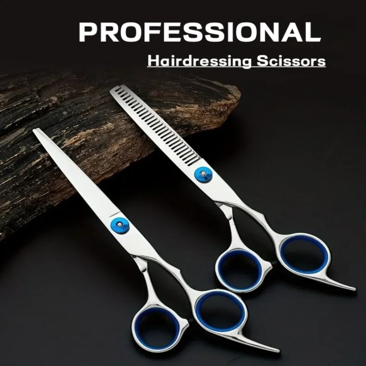 Professional Hairdressing Scissors Stainless Steel Hairdressing Scissors Cutting Thinning Scissors & Pet Grooming Scissors