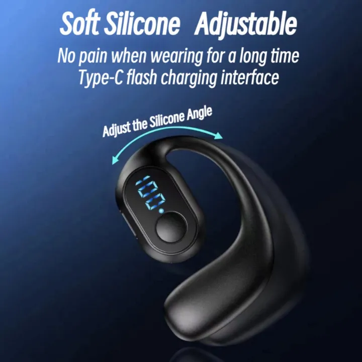 OWS%20KY2%20PRO%20Single-ear%20Earbuds%20Bluetooth%20Wireless%20Earphone%20Open%20Wearable%20on%20Ear%20Business%20Sport%20LED%20Display%20Headset%20with%20Mic%20-%20Image%205