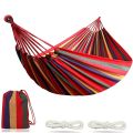 Hammock Leisure Durable Single Travel Swing Chair Hanging Bed Casual Hammocks for Patio Garden Backyard Outdoor Indoor with Bag.