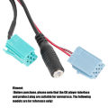 6Pin   Cable Car Stereo AUX‑IN Adapter with Microphone Fit for Clio/Espace/Megane. 