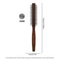 Hair Round Comb Natural Wood Handle Round Barrel Hair Comb For Thin Or Short Hair Men Women Use Anti Static Brush Styling Tools. 