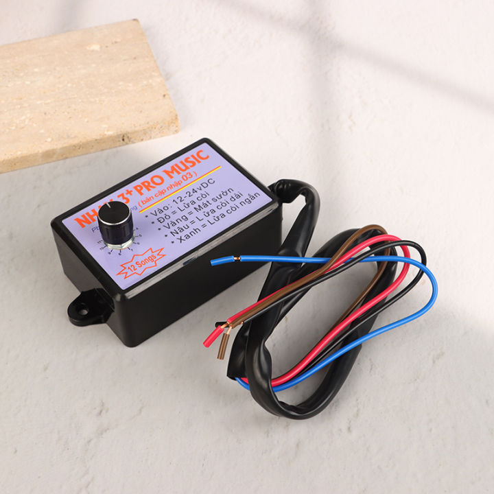 12V-24V 12 Sound Musical Electronic Horn Controller 3+Pro Horn Speaker ...
