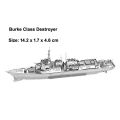 Mini 3D Metal Puzzle for Kids 14+ Manual DIY The Star Ferry Burke Class Destroyer The Bauhinia Assemble Model Education Toys. 