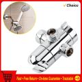 3 Way Tee Connector Shower Adapter Shower Diverter Valve Arm Mounted Shower Holder Bathroom Shower Valve.
