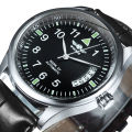 WINNER Business Automatic Watch for Men Calendar Window Fashion Black Dial Fashion Leather Strap Luxury Brand Mechanical Watches. 