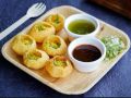 PAK PALLETS  Crispy Gol Gappay with free Chatpatta Spicy Pani masala & Pani puri, Ready To Fry pani puris, single box have almost 40 pallets.. 