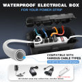29x13.2x10cm Weatherproof Connection Box Outdoor Extension Cord Cover Outdoor Electrical Cover For Outside Power Cord/Plug/Strip. 