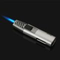 Blue Flame Windproof Lighter Refillable Butane gas Torch Jet Lighter For outdoor Kitchen BBQ. 