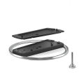 Portable Metal Vertical Stand for PS5 Slim/Pro Digital Disk Version Anti-Slip Base Holder for PS5 Pro Console Accessories. 