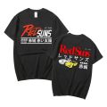 Anime Drift AE86 Initial D Double Sided T Shirt O-Neck Short Sleeves Summer Casual Unisex R34 Skyline GTR JDM Manga T-Shirts. 
