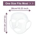 3D Silicone Facial Mask Cover Reusable Ear Hanging Anti-aging Moisturizing Face Shield Double Absorption Anti Evaporation Mask. 
