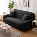 Solid Color Elastic Sofa Covers for Living Room Thicken Sectional Corner Slipcovers Couch Cover. 