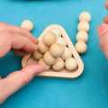 Pyramid 3D Wooden Brain Teaser Puzzle Creative Educational Fun Difficult Problem Solving Toys For Kids Children Adults. 