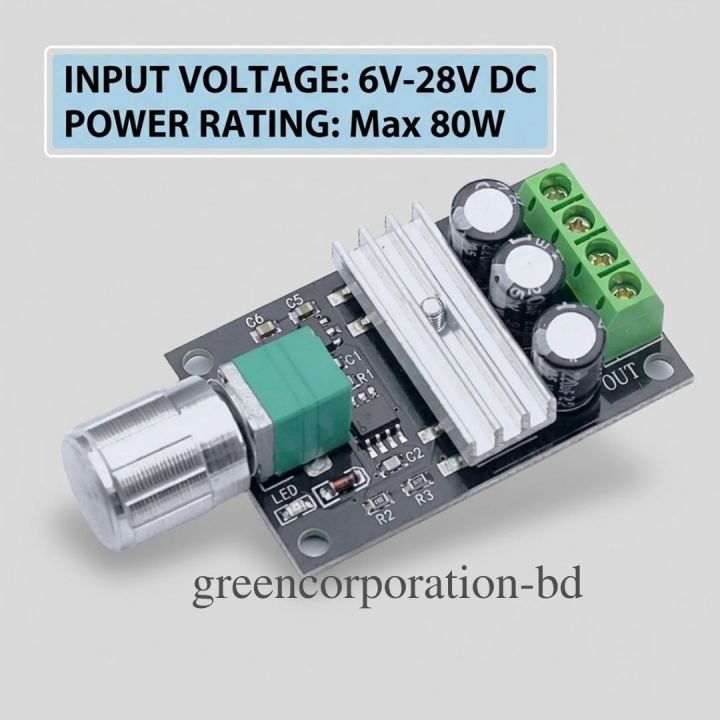Dc Reguletor 1203B PWM 6V 12V 24V 28V 3A 80watt DC motor or voltage Regulator