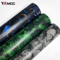 Graffiti Vinyl Wrap Car Wraps Personality Vinyl Paper for Car Wrapping Film Skull Pattern Auto Outdoor Accessories Body Covering.
