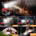 New 16 Beads LED With USB Work Light Portable Lanterns Lamp Spotlight  for Milwaukee Camping Equipment Accessories Outdoor. 