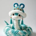 25/35cm Snake Accessory Oranments New Year Cosplay  Chinese Style Snake Doll Plush Cute for Girl Boy Birthday . 