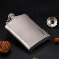 Tiartisan Titanium 260ml Alcohol Flask Outdoor Camping Ultralight Portable Whiskey Wine Bottle  With Funnel. 