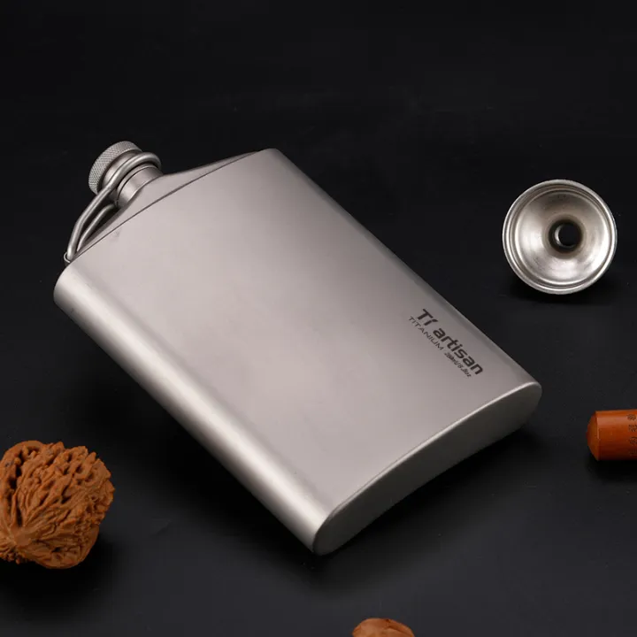 Tiartisan%20Titanium%20260ml%20Alcohol%20Flask%20Outdoor%20Camping%20Ultralight%20Portable%20Whiskey%20Wine%20Bottle%20%20With%20Funnel%20-%20Image%203