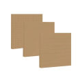3 Packs Kraft Paper Sticky Note Pad, Memo Note Pad With Grids Lines, Perfect for Memo Notes& Reminders. 
