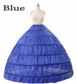 Bridal Petticoat 6 Hoops Ball Gown Petticoat Crinoline Slip Underskirt Bridal Prom Dress Petticoat Purple Red Blue Big Petticoat.