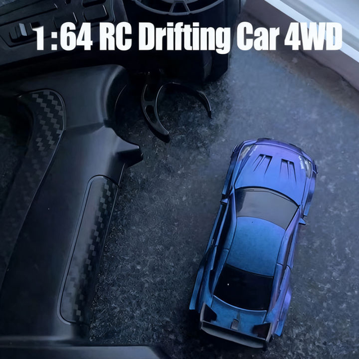 Mini 1:64 4WD RC Drift Car 15KM/H High Speed RC Off-Road Racing Vehicle Desktop Pocket Car Toys RC Racing Boys s