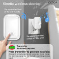 No Battery Waterproof Door Bell RF433 Home Calling Device Long-distance High Volume Self Generating Kinetic Wireless Doorbell.