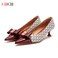 CHCH Women's High Heels Winter Anti Velvet Women's Shoes Business Dinner Black Heels 5cm.