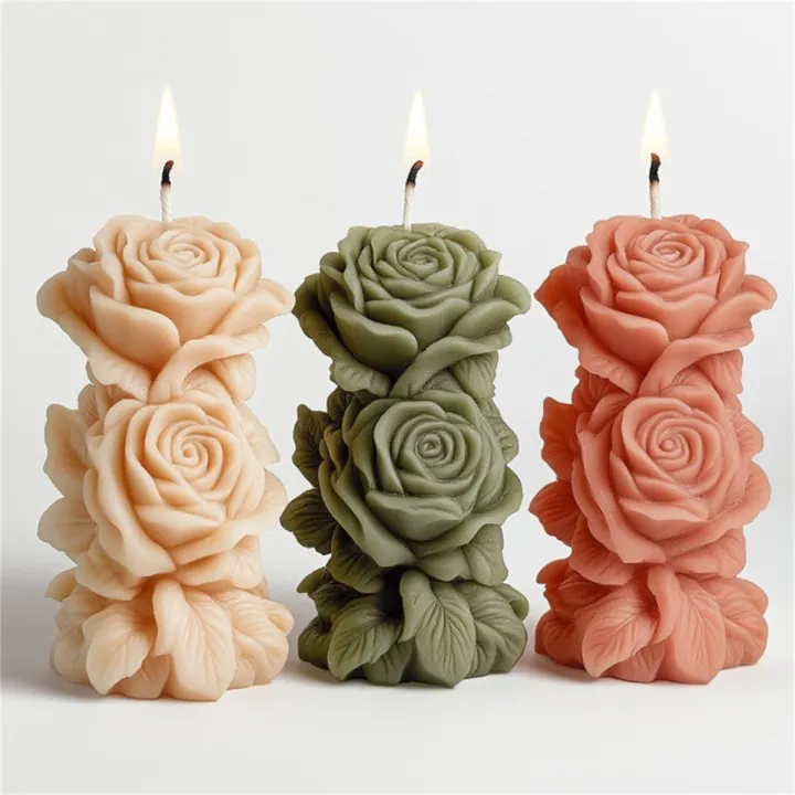 3D%20Rose%20Pillar%20Candle%20Silicone%20Mold%20DIY%20Geometric%20Flower%20Column%20Scented%20Candle%20Plaster%20Ornament%20Mold%20Handmade%20%20Wedding%20Decor%20-%20Image%202