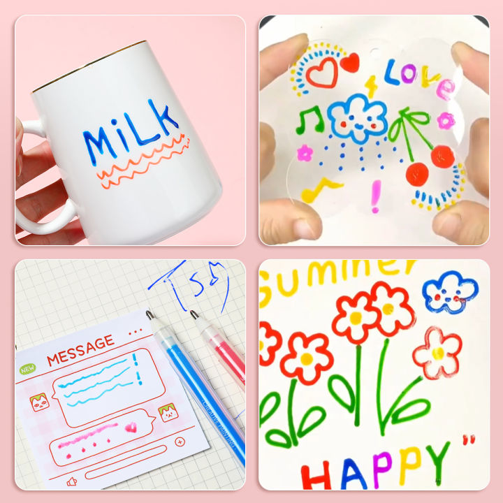 6/12pcs%203D%20Jelly%20Pens%20Highlighter%20for%20Diary,%20DIY%20Creative%20Art%20or%20Painting,%20Student%20Adult%20Art%20Stationery%20Supplies%20-%20Image%205