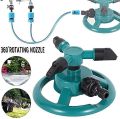 Automatic Lawn Water Sprinkler 360 Degree 3- Arm Rotating Sprinkler System. 